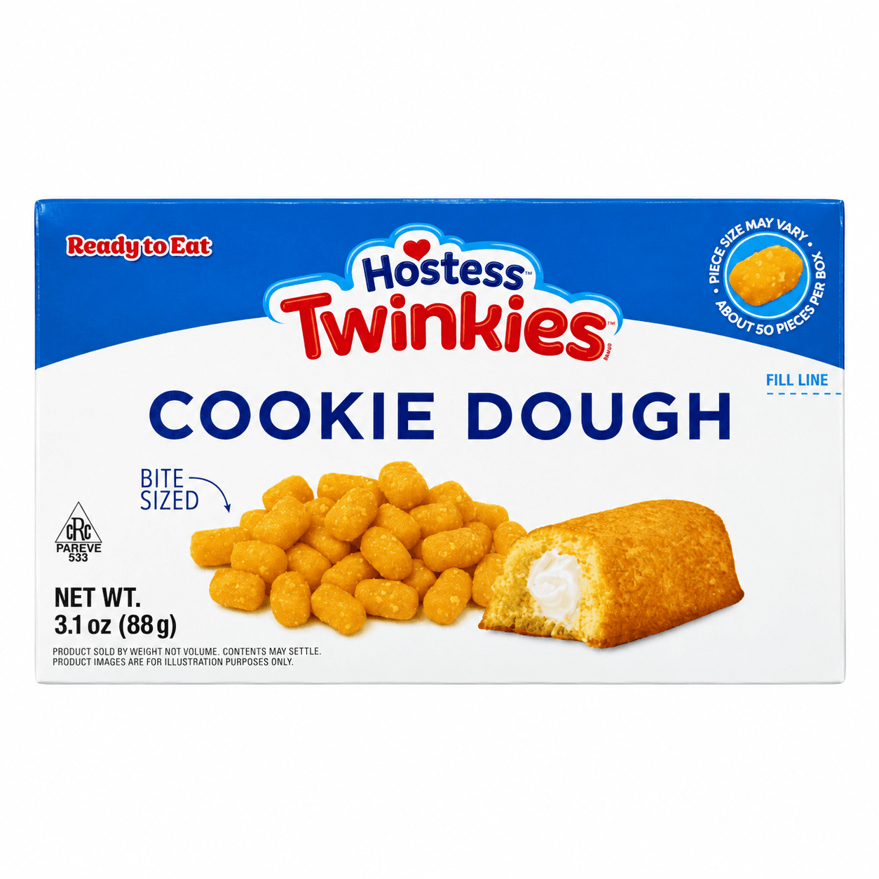 hostess twinkies cookie dough bites 88gr